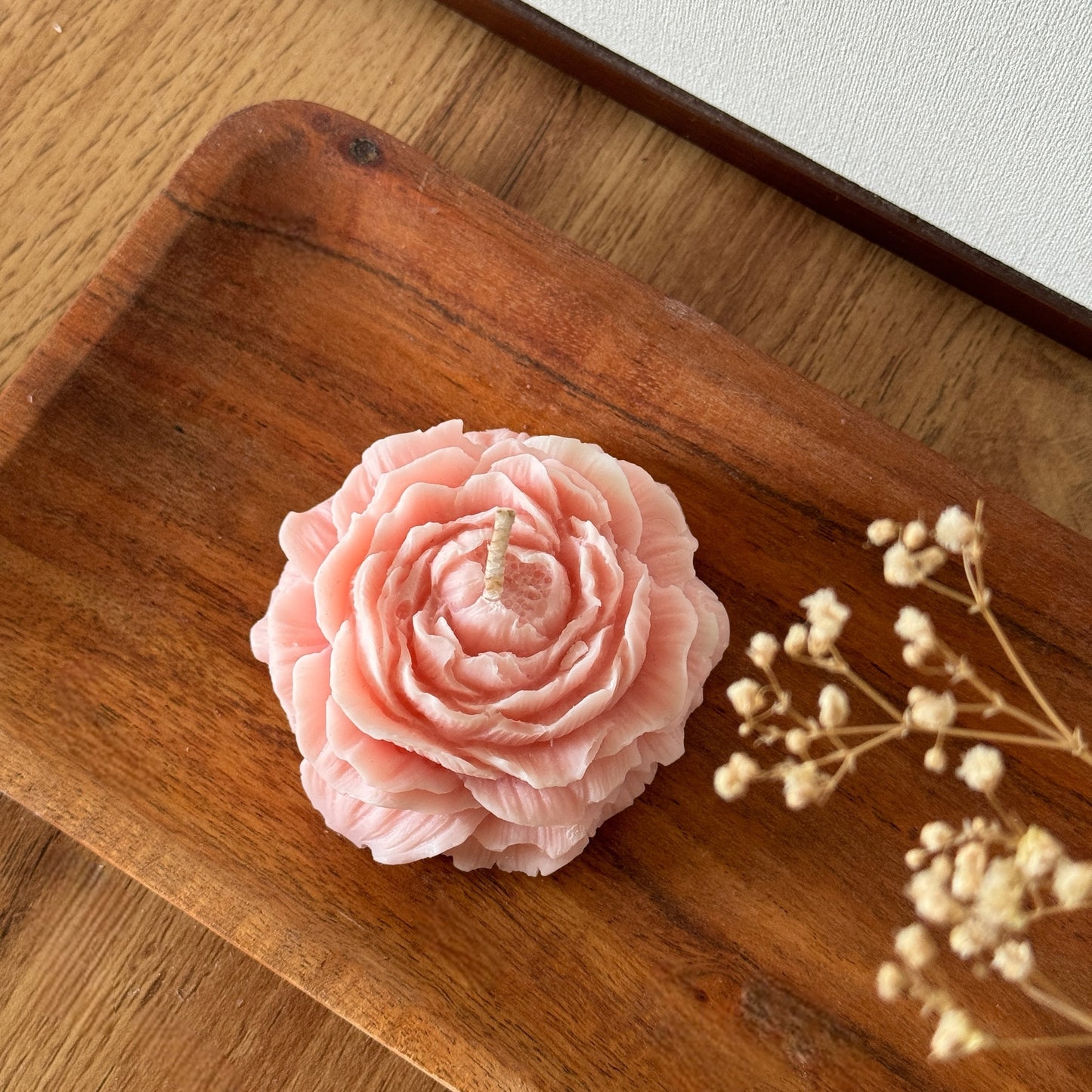 Peony Flower Candle