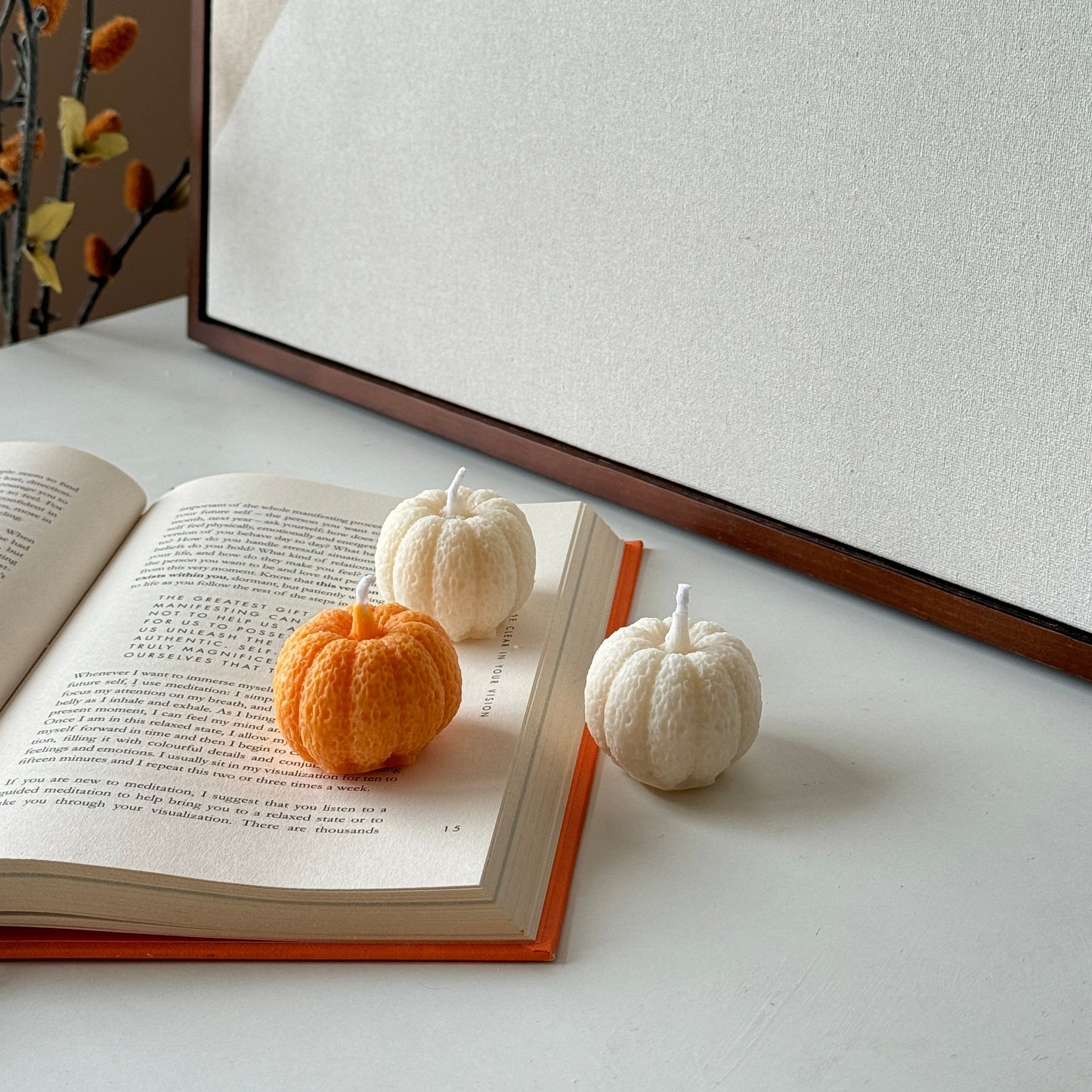 Pumpkin Candle Set