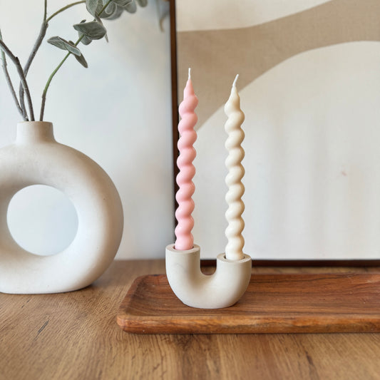 Twisted Tapered Candle