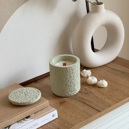 Tall Textured Jar Candle